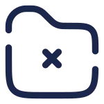 Folder Error SVG Icon